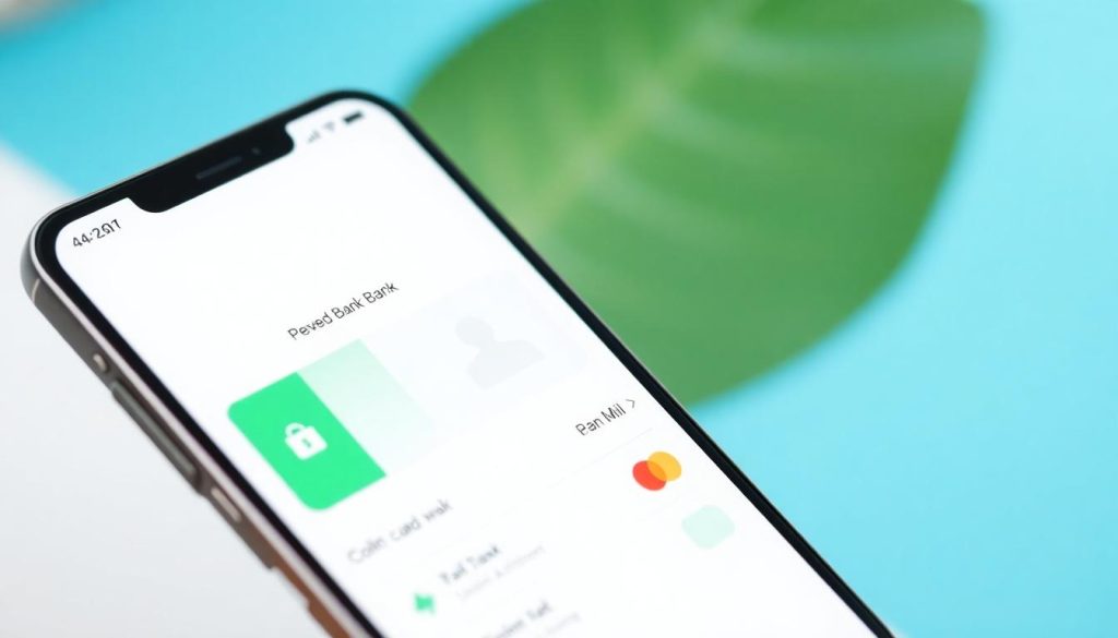 A picture of a banking app