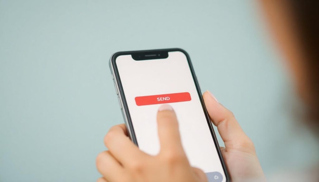 A woman aoout to send money abroad via her phone but is she falling for a WorldRemit scam?
