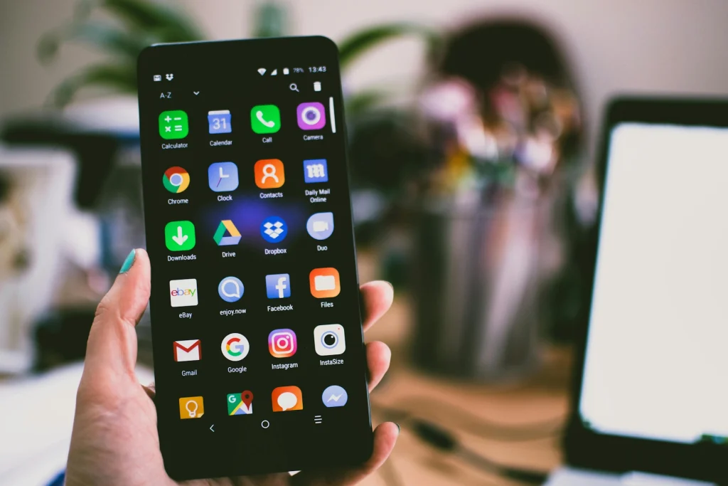 A photograph of a mobile phone